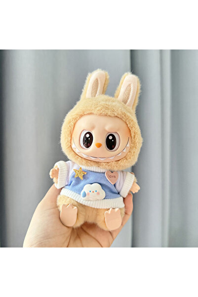 Choice ملابس دمى بدون قميص دمية من Labubu ملابس هامبرغر سلسلة 17 سم دمية صغير...