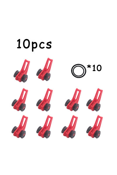 Choice حامل طُعم أحمر مكون من 10 قطع، مصنوع من البلاستيك، لحفظ خطافات الصيد، ...
