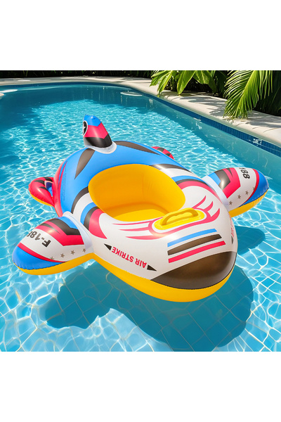 Choice عوامة طائرة قابلة للنفخ للأطفال في الصيف باللون الوردي، قطعة واحدة - ل...