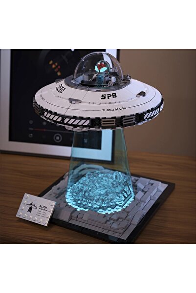 Choice with box Technical Spaceship Space UFO Spacecraft Lighting Buildings Sets, 601PCS City Aircraft Mode