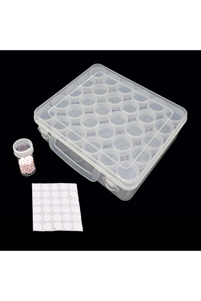 Choice 30 Bottles 24/30/60 Bottles Diamond Painting Container Case With Number Stickers Labels Stickers Bea