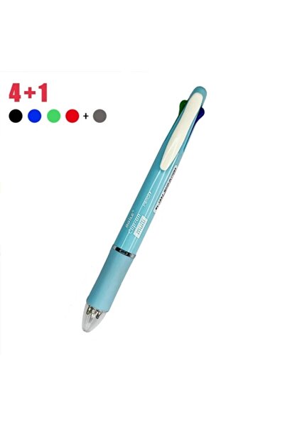 Choice Multi-Colored Light Blue 5 In 1 Multicolor Ballpoint Pens 4 Colors Bal...