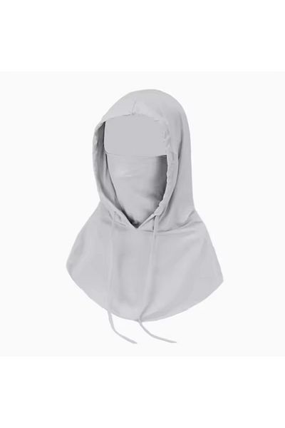 Choice One Size Light Grey Summer Full Face Sun Protection Hat Face Mask Outdoor Hiking and Camping UV Prot