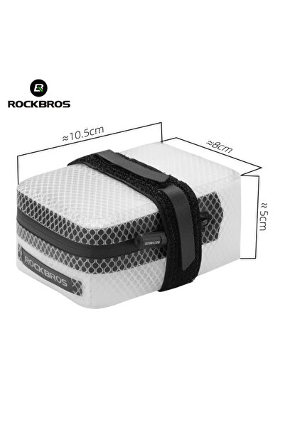 ROCKBROS حقيبة سرج دراجة شفافة AS-137 مقاومة للماء وحقيبة دراجة طريق جبلية مح...