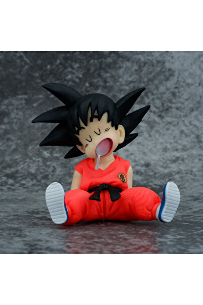 BANDAI no box 10cm Dragon Ball Z Anime Pvc Action Figure Sitting Posture Sleep Son Goku Model Statue Collec
