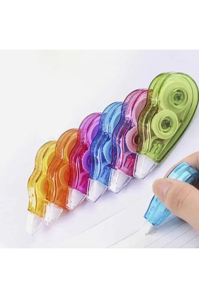 Choice Mixed Color 6pcs Set Correction Tape Kawaii Mechanical Cute Design Correction Tape - Perfect for Dec