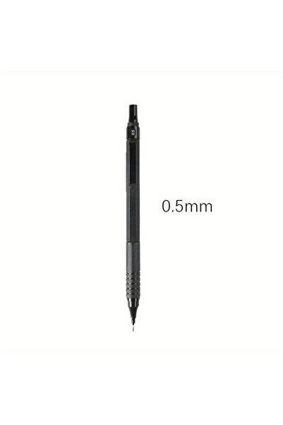 Choice قلم رصاص ميكانيكي أسود 0.5 مم 0.3/0.5/0.7/0.9/2.0 مم، ذو مركز ثقل منخف...