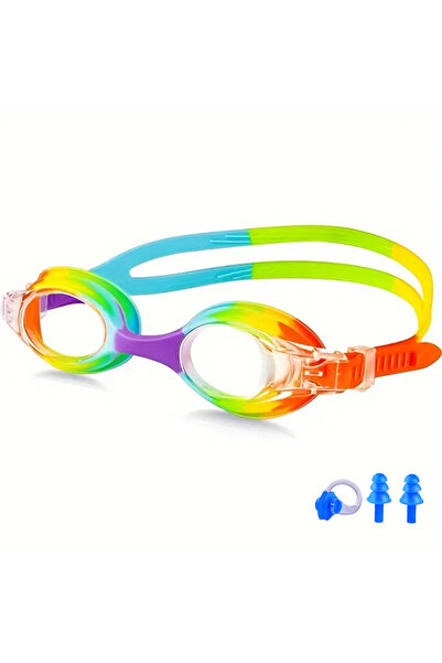 Choice نظارات سباحة متعددة مضادة للضباب للأطفال من سن 3 إلى 12 عامًا مقاومة ل...
