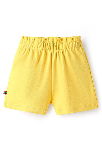 Bonfino 100% Cotton Solid Shorts (Pack of 3) - Red, Green, Yellow