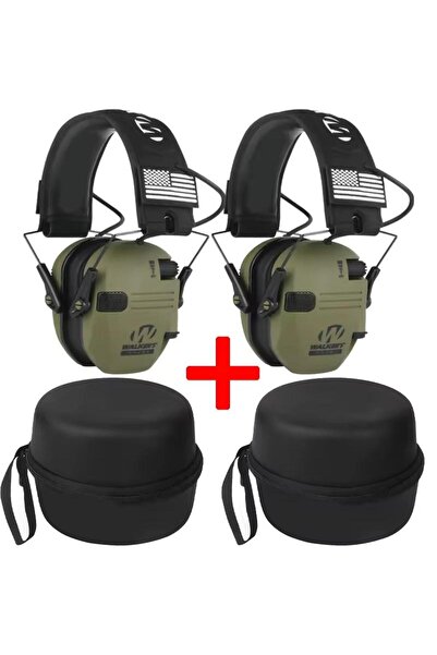 Choice قطعتان - خضراء مع حافظة، سدادات أذن للصيد/الرماية في الهواء الطلق تعمل...