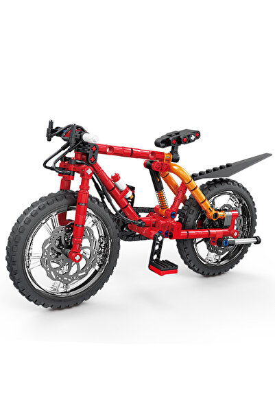 Choice1 مكعبات بناء دراجة حمراء من طراز 2، نموذج دراجة جبلية، نموذج محاكاة سي...