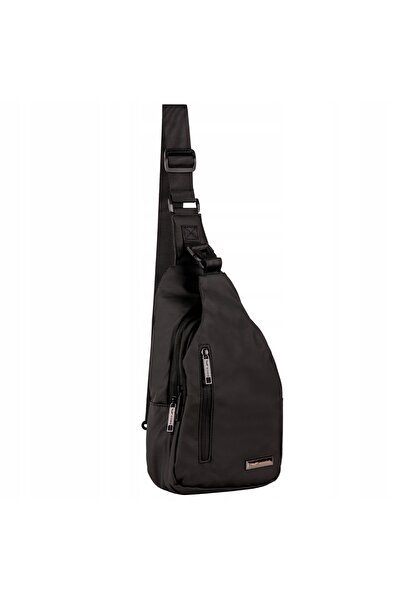 WINGS BRAND WINGS VIREO Waterproof Sling Bag - USB Port, Black, Unisex, 5.32L