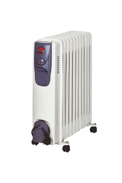 flores Electric oil heater, 11 elements, overheating protection, adjustable thermostat, 1500W