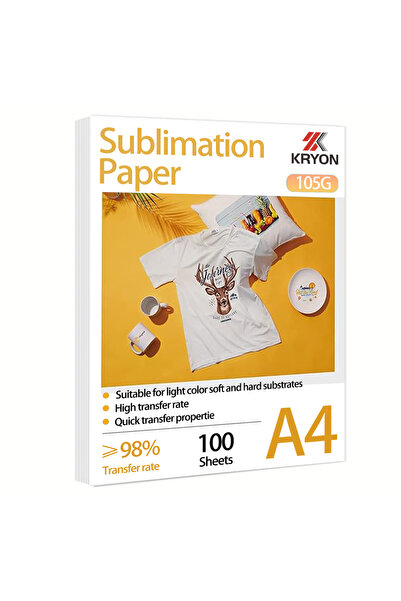 Choice ورق التسامي للطابعات A4 105 جرام، 100 ورقة - 8.3 × 11.7 بوصة، 105 جرام للمتر المربع للطابعات النافثة للحبر، Hea