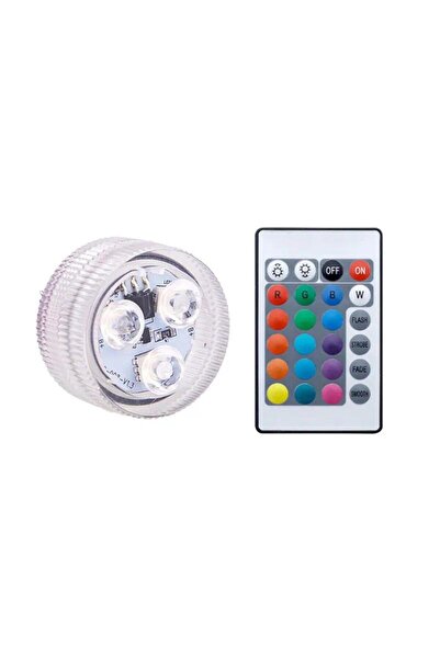 Heinast 1 light 1 Remote Battery Operated LED Underwater Lights Remote 16 Col...