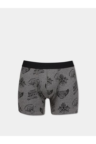 Colin's Boxeri gri pentru bărbați cu imprimeu modern