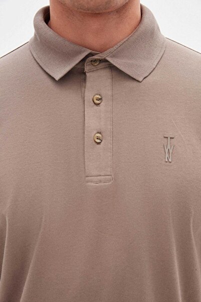 Twn Сlim Fit Візон Піке Тканинний Поло Футболка
