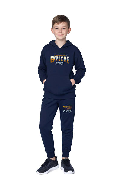 YA KO KİDS SET DE PANTALONI DE ANTRENAMENT CU CAPAC PENTRU BĂIEȚI CU BULĂ DE ...