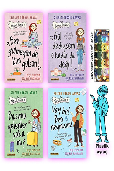 Carpe Diem Kitapları Neşeli Günlük 1-2-3-4 Set