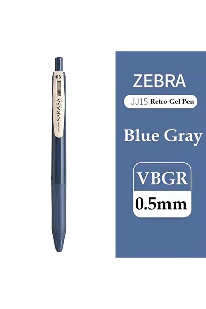 Choice قلم جل أزرق رمادي من زيبرا ريترو JJ15 SARASA، أقلام دفع ملونة 0.5 مم للكتابة، 10 ألوان كاواي إس سي