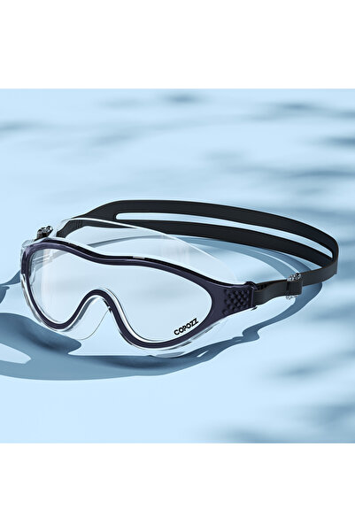 Choice نظارات سباحة احترافية سوداء مضادة للضباب للرجال والنساء مع حماية من ال...