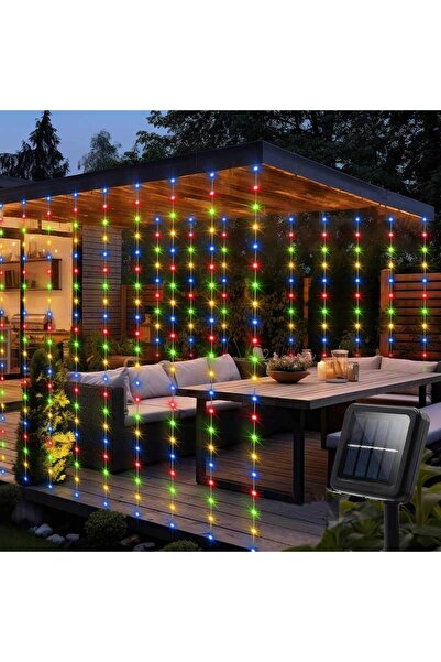 Choice ستارة إضاءة خارجية تعمل بالطاقة الشمسية متعددة الألوان 3 أمتار و100 مص...