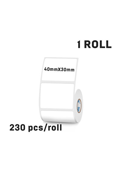 Choice 40mmX30mm 40mm Width Thermal Label Sticker White Self-Adhesive Label P...