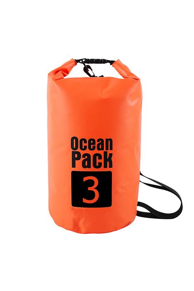 MOJOYCE Orange 3L 2L/3L/5L/10L Waterproof Dry Bag Pack Sack Swimming Rafting Kayaking River Trekking Floatin