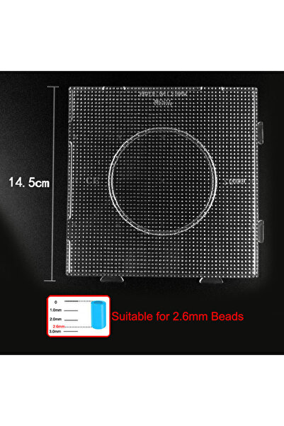 Choice5 2.6MM 2.6MM Practical PE Clear Square Melting Bead Large Pegboards Bo...