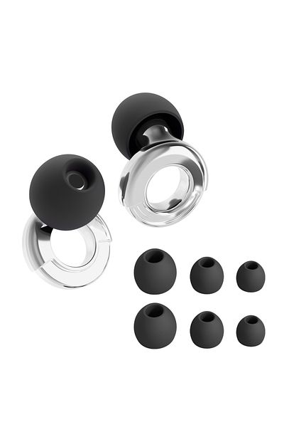 Choice Silver Loop Quiet Ear Plugs for Noise Reduction for Sleeping Silicone Ear Plugs for Swimming Motorbi