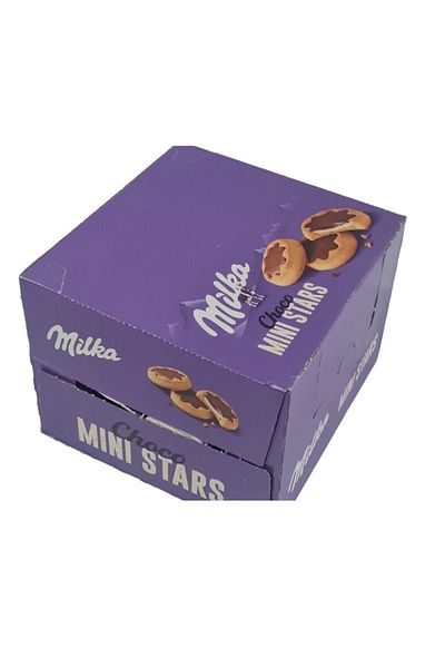 Milka Choco Minis Chocolate Star Biscuits, 24 pieces x 37.5 gr