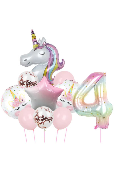 Choice بالونات يونيكورن أخرى 4 قوس قزح يونيكورن بالون رقائق 40 بوصة موضوع يون...