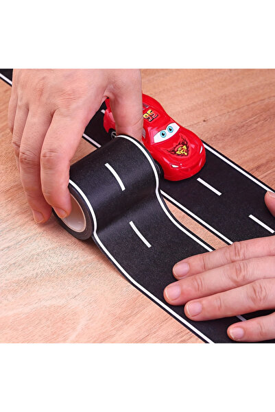 Choice 2 لفافة ملصقات طريق قابلة لإعادة الاستخدام على شكل رسوم متحركة، شريط ط...