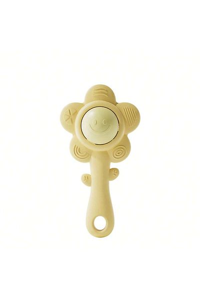 Choice Yellow A Teether And Rattle For Babies: Sound, Chewable Toy, Early Learning And Entertainment, Teeth
