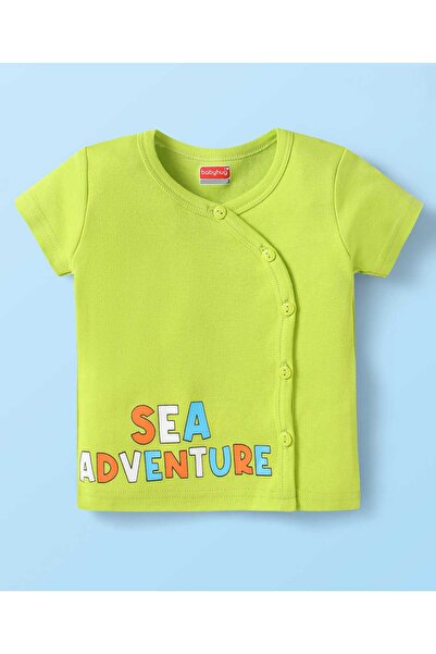 Babyhug 100% Cotton Striped and Printed Vests (Pack of 3) - Green, Blue & Orange