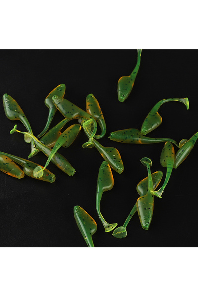 Choice 40 مم 02 20 قطعة/العبوة متعددة الألوان 40 مم 0.75 جم طعم ناعم ذيل مجدا...