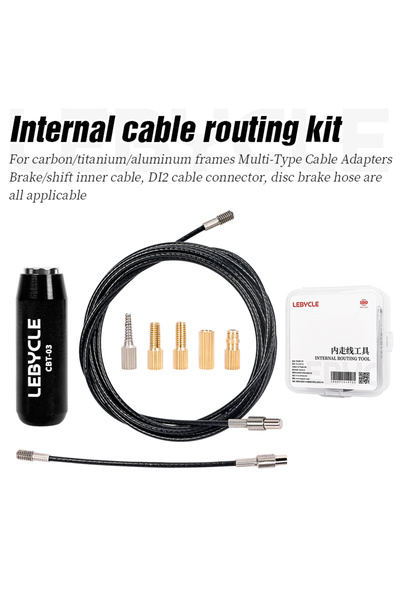 Choice مجموعة توجيه الكابلات الداخلية للدراجات الهوائية من LEBYCLE باللون الأ...