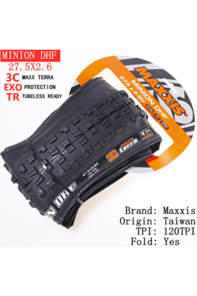 Choice9 MAXXIS Foldable DHF 27.5X2.6 3CEXOTR Maxxis Minion DHF (M301Ru) 26x2....
