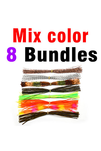Choice 8 حزم مختلطة MNFT 8 حزم بطول 13 سم مادة ربط الذبابة خيط حورية أرجل طُعم دوار