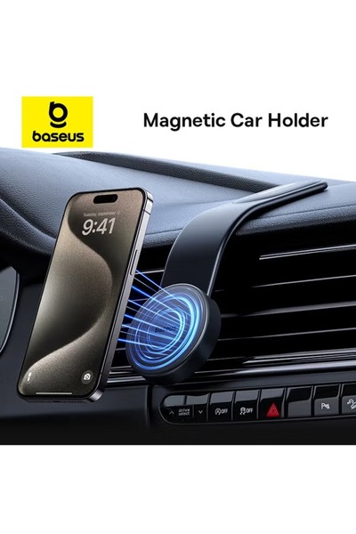 rexa حامل هاتف مغناطيسي للوحة القيادة في السيارة | مغناطيس قوي ١٨ نيوتن، يدور ٣٦٠ درجة