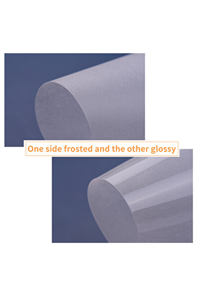 Choice Translucent 50Pcs Shrink Films Kit Shrinky Art Film Paper Heat-Shrink Sheets for DIY Craft Ornaments