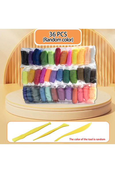 Choice 36 colors 12/24/36 Color Clay Air-dried Clay Set Ultra Light Plastic Clay with Carving Tools DIY Cra