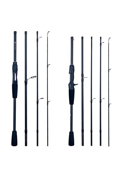 Choice Casting 2.4m FLENHAI Spinning Baitcasting Travel Carbon Mini Fishing Rods 1.8~2.4m Casting Weight 5-