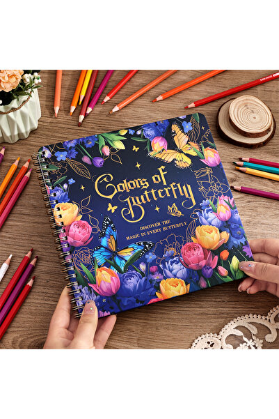 Choice Butterfly Color 30 Sheets Flowers And Forest Coloring Books 30 Different Patterents Sketchbooks for