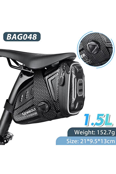 Choice حقيبة سرج دراجة نيوبولر BAG048-1.5 لتر مقاومة للماء ومضادة للماء وحقائ...