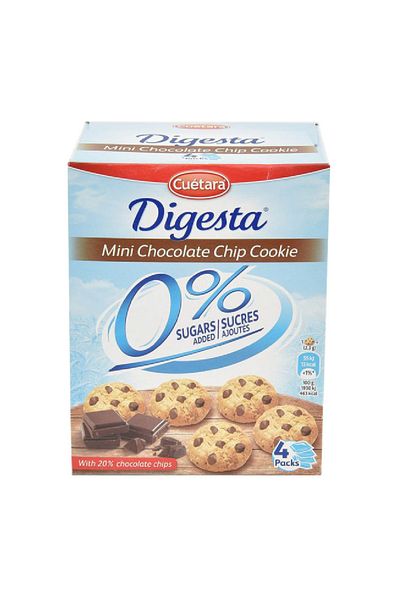 Cuetara Digesta Mini Chocolate Chip Cookies 0% Sugar, 120g