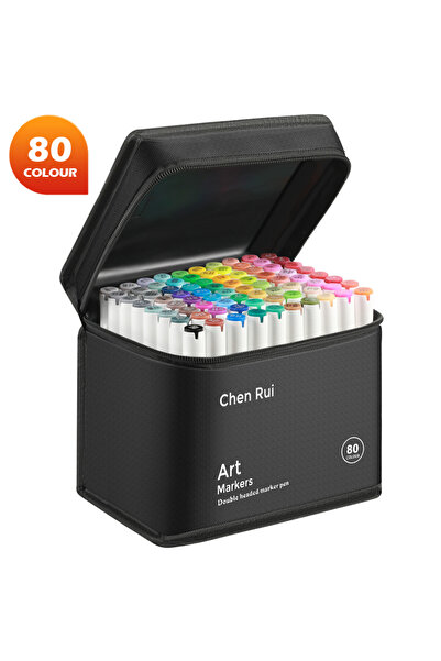 Choice مجموعة من 80 لونًا من أقلام التحديد الفنية الاحترافية للرسم الفني، أقل...