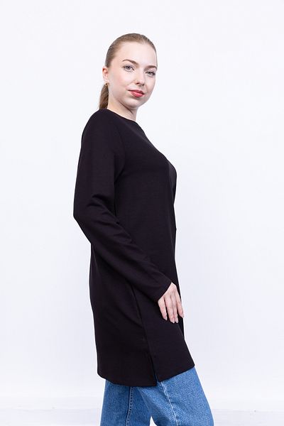 Linvey Crystal combed zero collar comfortable cut basic long tunic