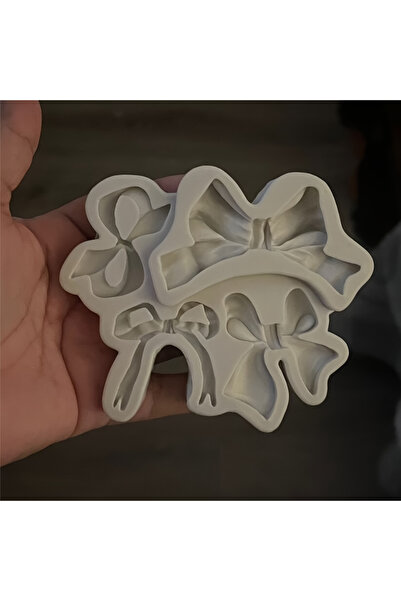 Choice قالب فيونكة من السيليكون، طقم من قطعتين، قالب شمعة عطرية، فيونكة فراشة...