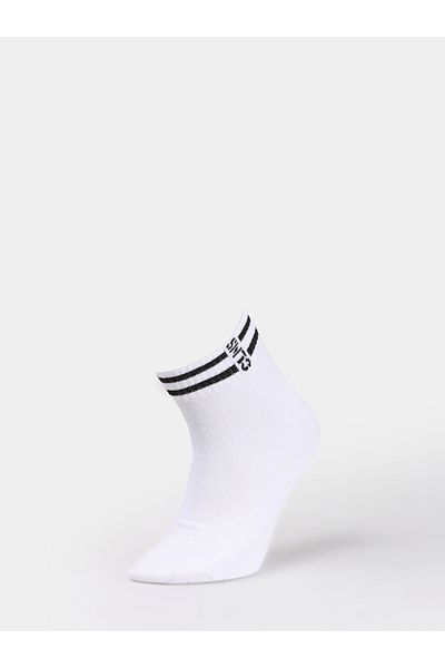 Colin's Black Striped Men's White Socks